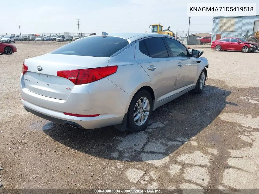 KNAGM4A71D5419518 2013 Kia Optima Lx