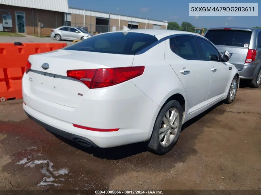 2013 Kia Optima Lx VIN: 5XXGM4A79DG203611 Lot: 40085056