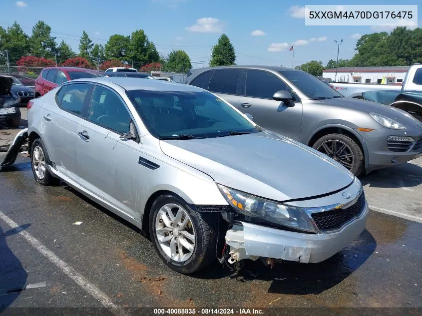 2013 Kia Optima Lx VIN: 5XXGM4A70DG176475 Lot: 40088835