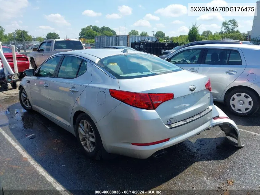 2013 Kia Optima Lx VIN: 5XXGM4A70DG176475 Lot: 40088835