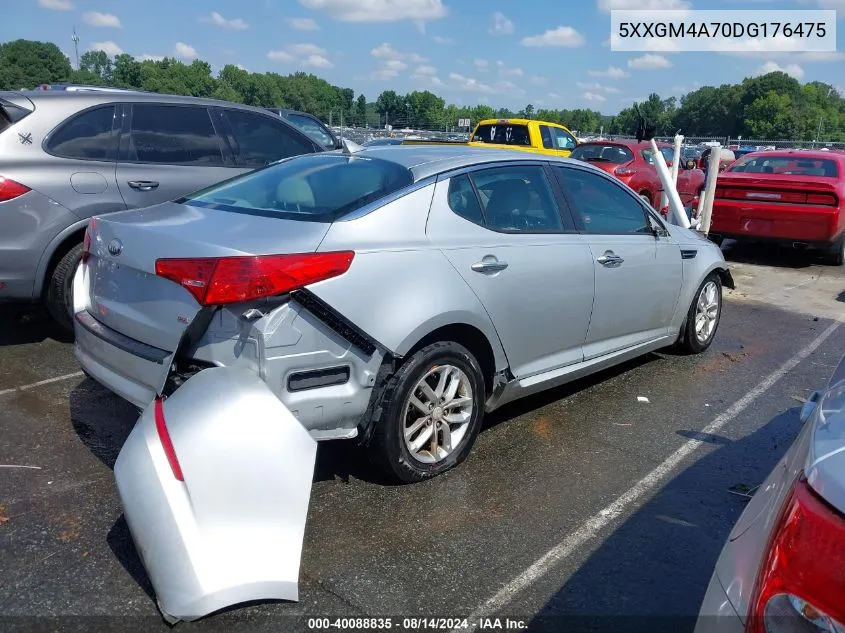 2013 Kia Optima Lx VIN: 5XXGM4A70DG176475 Lot: 40088835