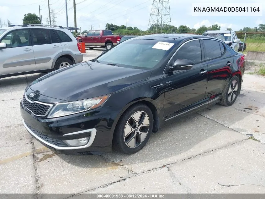 2013 Kia Optima Hybrid Ex VIN: KNAGM4AD0D5041164 Lot: 40091938