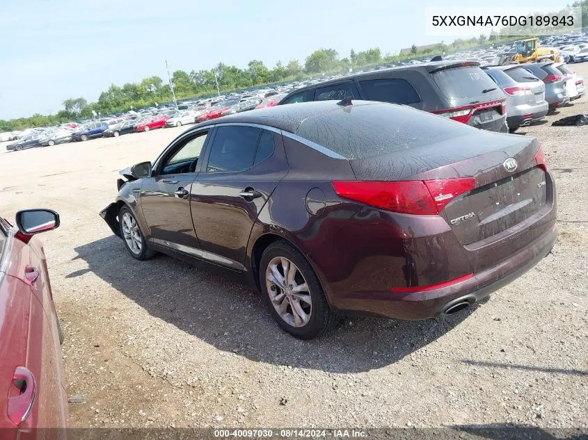 2013 Kia Optima Ex VIN: 5XXGN4A76DG189843 Lot: 40097030