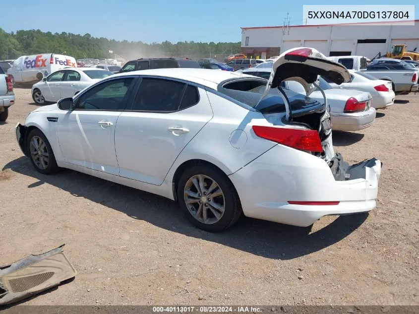 5XXGN4A70DG137804 2013 Kia Optima Ex