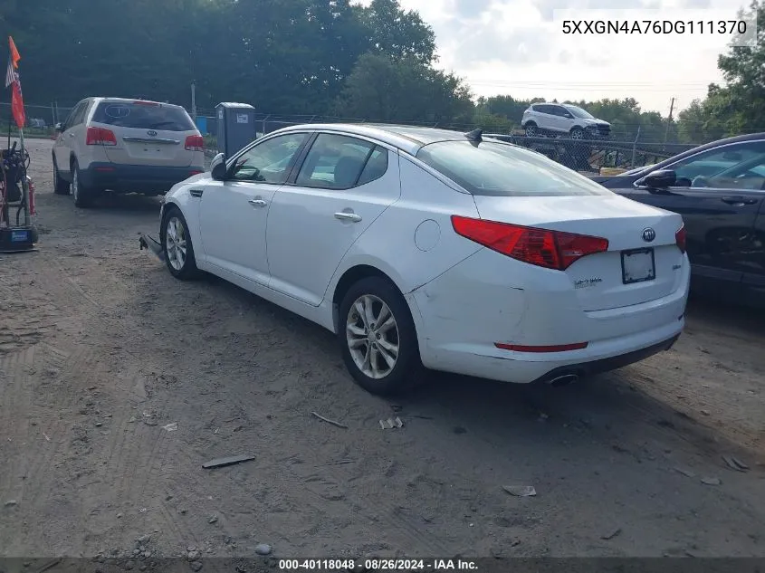 5XXGN4A76DG111370 2013 Kia Optima Ex