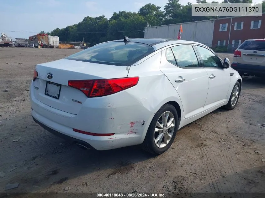 5XXGN4A76DG111370 2013 Kia Optima Ex