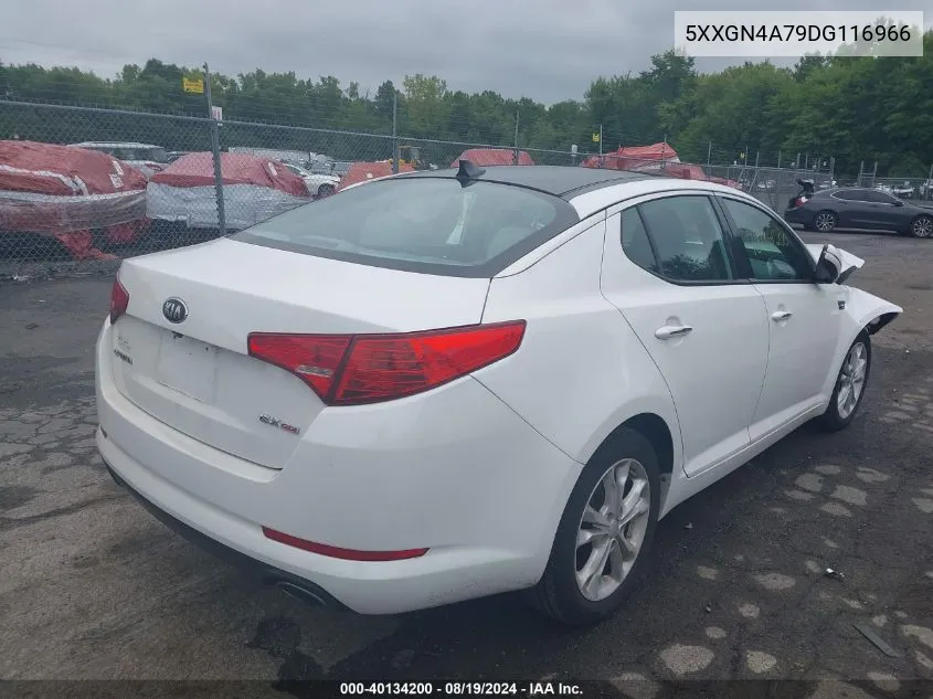 2013 Kia Optima Ex VIN: 5XXGN4A79DG116966 Lot: 40134200