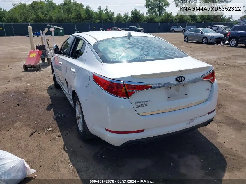 2013 Kia Optima Lx VIN: KNAGM4A7XD5352322 Lot: 40142076