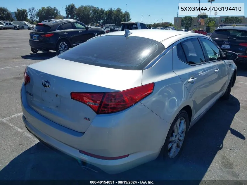 2013 Kia Optima Lx VIN: 5XXGM4A77DG194410 Lot: 40154091