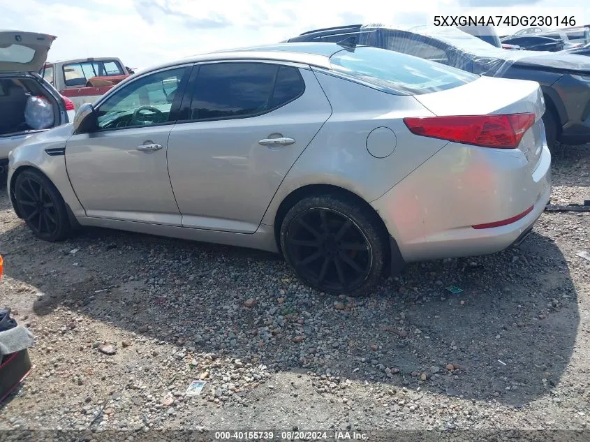 5XXGN4A74DG230146 2013 Kia Optima Ex