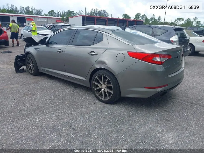 2013 Kia Optima Sx VIN: 5XXGR4A68DG116839 Lot: 40162471