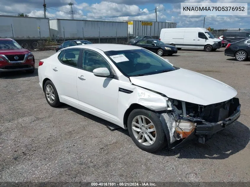 2013 Kia Optima Lx VIN: KNAGM4A79D5376952 Lot: 40167591