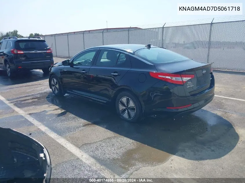 2013 Kia Optima Hybrid Lx VIN: KNAGM4AD7D5061718 Lot: 40174655