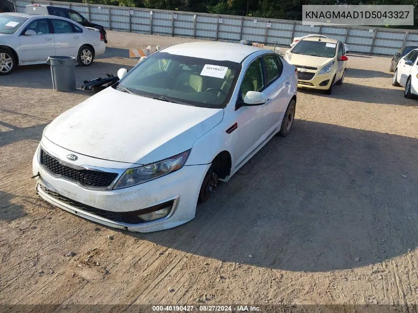 2013 Kia Optima Hybrid Lx VIN: KNAGM4AD1D5043327 Lot: 40190427