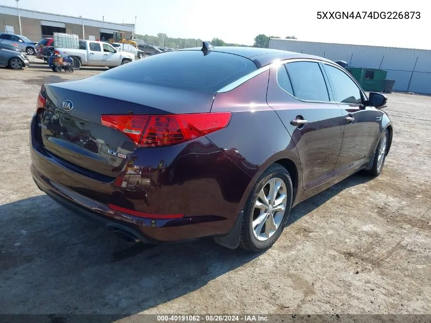 5XXGN4A74DG226873 2013 Kia Optima Ex