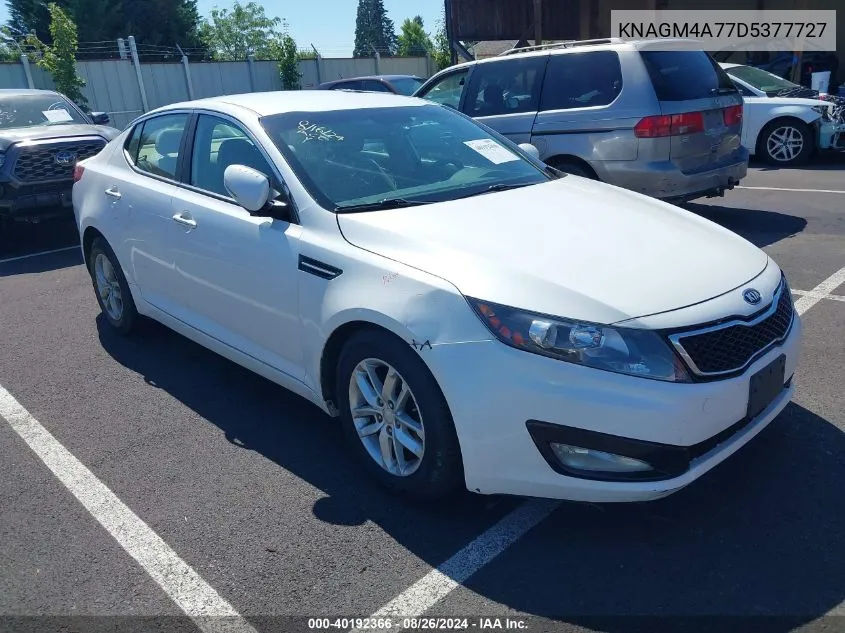 2013 Kia Optima Lx VIN: KNAGM4A77D5377727 Lot: 40192366