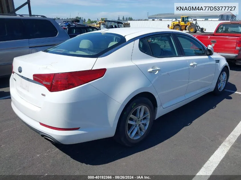 KNAGM4A77D5377727 2013 Kia Optima Lx