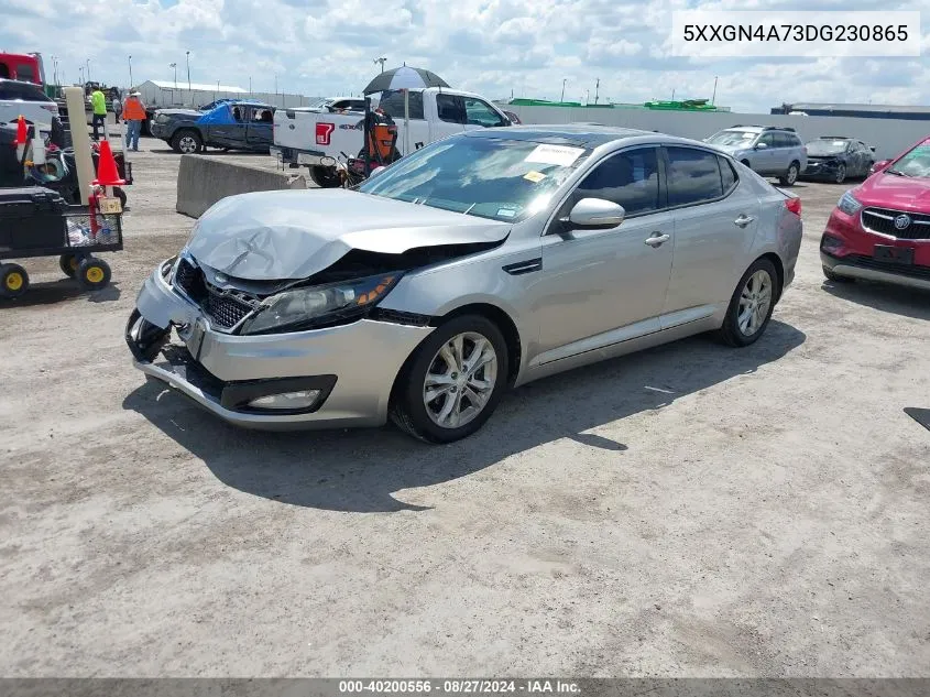 2013 Kia Optima Ex VIN: 5XXGN4A73DG230865 Lot: 40200556