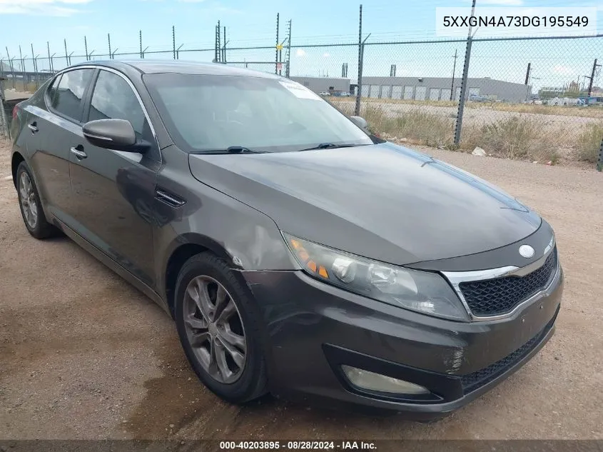 2013 Kia Optima Ex VIN: 5XXGN4A73DG195549 Lot: 40203895