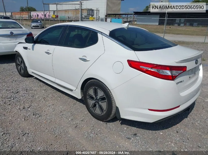 2013 Kia Optima Hybrid Lx VIN: KNAGM4AD2D5060590 Lot: 40207657