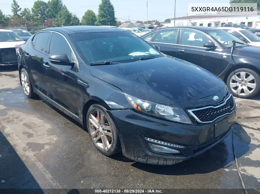 2013 Kia Optima Sx VIN: 5XXGR4A65DG119116 Lot: 40212138