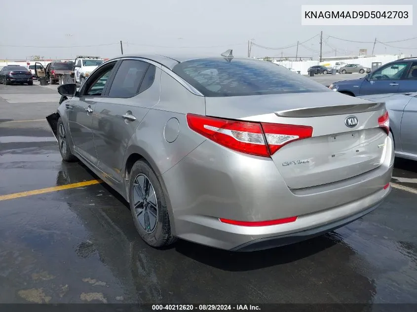 KNAGM4AD9D5042703 2013 Kia Optima Hybrid Lx