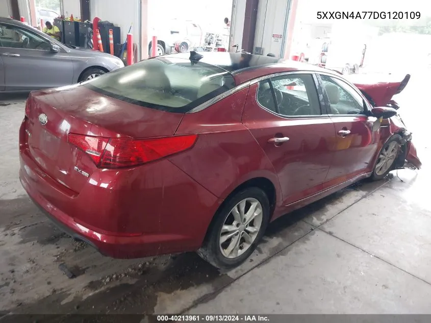 2013 Kia Optima Ex VIN: 5XXGN4A77DG120109 Lot: 40213961