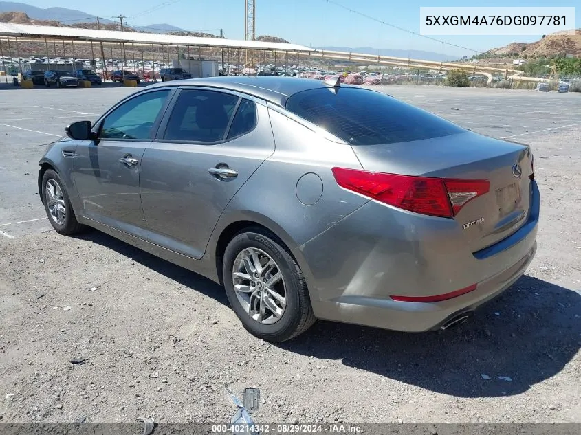 5XXGM4A76DG097781 2013 Kia Optima Lx