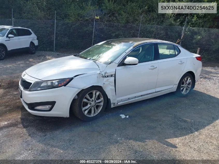 2013 Kia Optima Ex VIN: 5XXGN4A74DG254625 Lot: 40227376