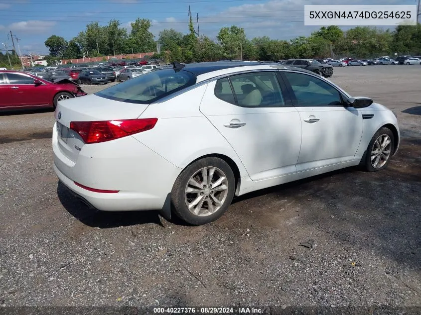 2013 Kia Optima Ex VIN: 5XXGN4A74DG254625 Lot: 40227376