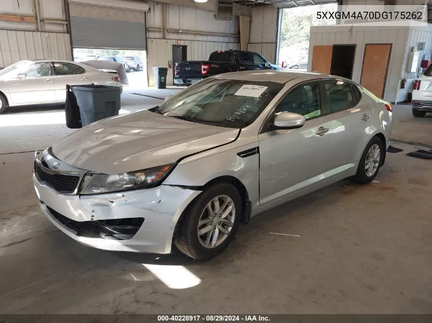 2013 Kia Optima Lx VIN: 5XXGM4A70DG175262 Lot: 40228917