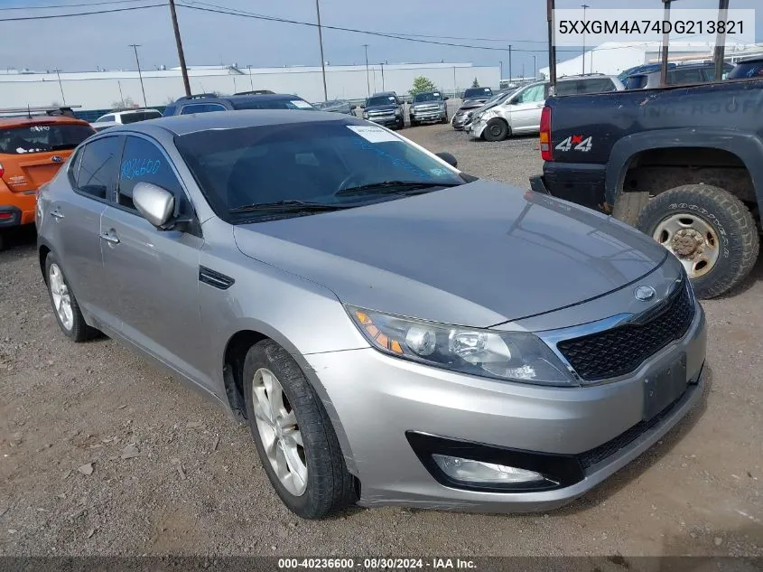 2013 Kia Optima Lx VIN: 5XXGM4A74DG213821 Lot: 40236600