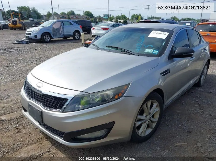 2013 Kia Optima Lx VIN: 5XXGM4A74DG213821 Lot: 40236600