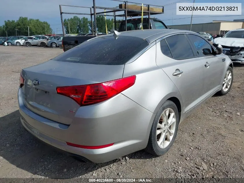 2013 Kia Optima Lx VIN: 5XXGM4A74DG213821 Lot: 40236600