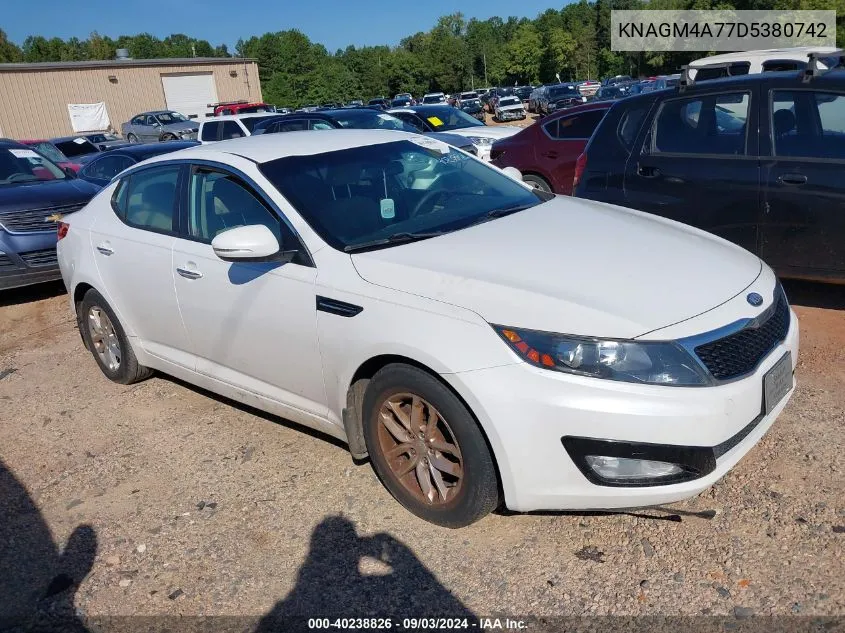 KNAGM4A77D5380742 2013 Kia Optima Lx