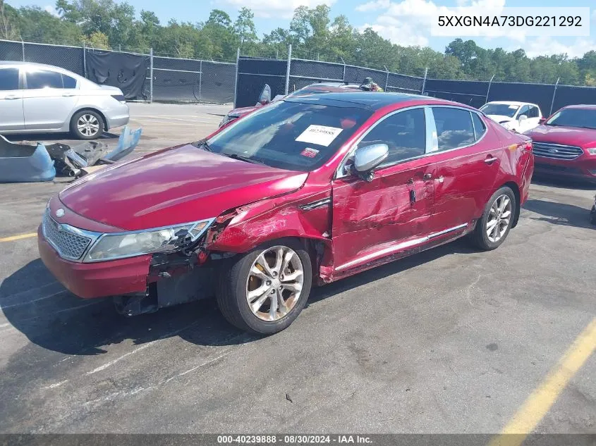 2013 Kia Optima Ex VIN: 5XXGN4A73DG221292 Lot: 40239888