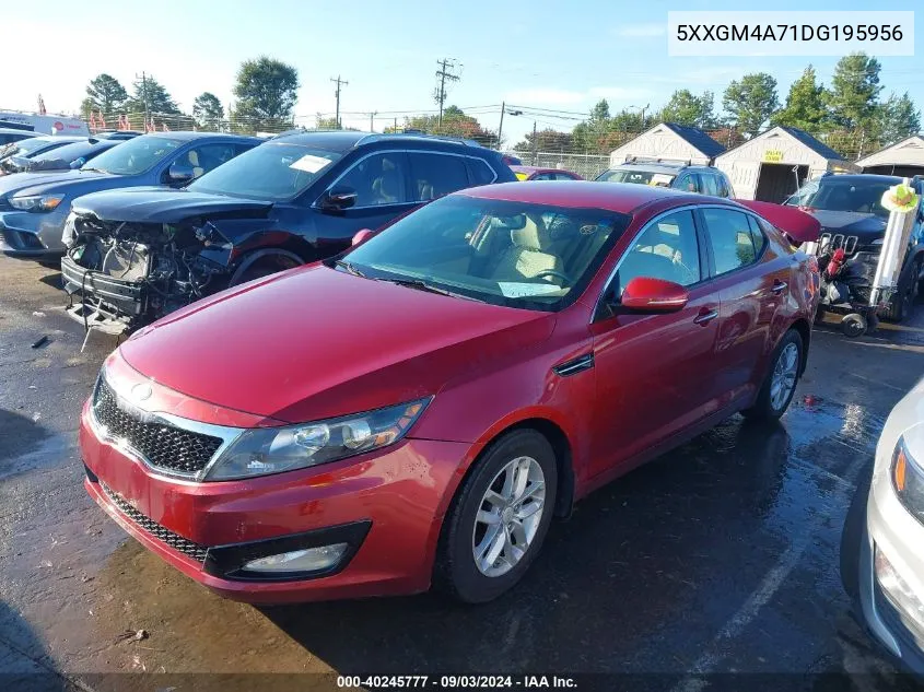 2013 Kia Optima Lx VIN: 5XXGM4A71DG195956 Lot: 40245777