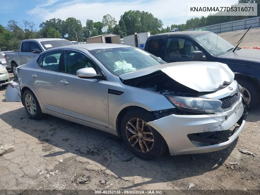 KNAGM4A77D5316071 2013 Kia Optima Lx