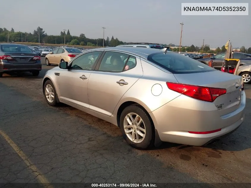 2013 Kia Optima Lx VIN: KNAGM4A74D5352350 Lot: 40253174