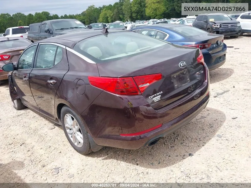 5XXGM4A74DG257866 2013 Kia Optima Lx