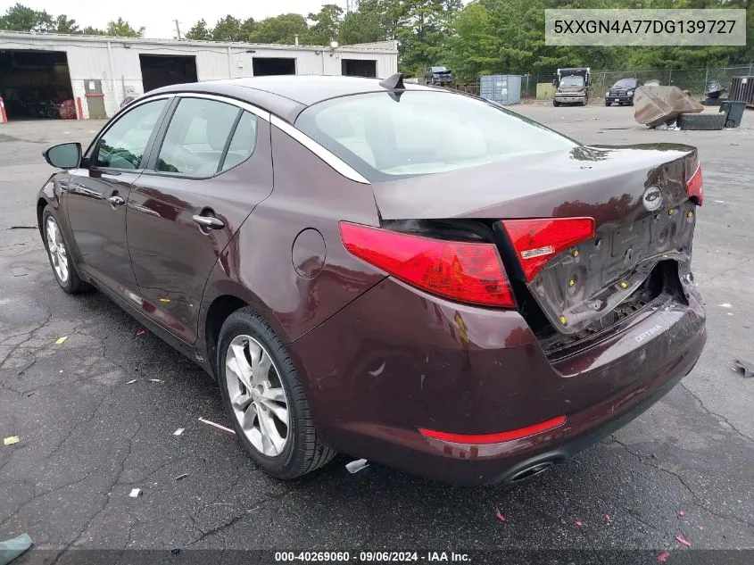 2013 Kia Optima Ex VIN: 5XXGN4A77DG139727 Lot: 40269060