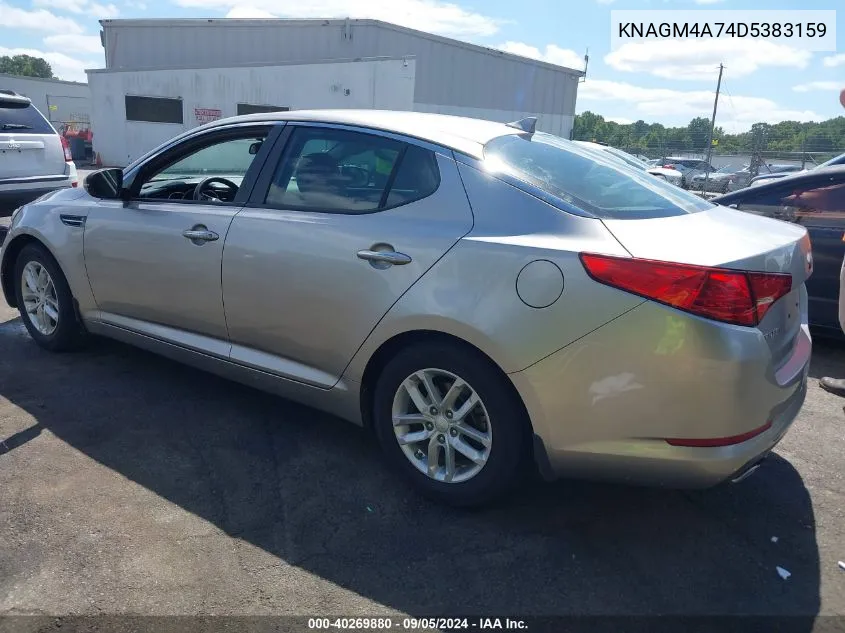 2013 Kia Optima Lx VIN: KNAGM4A74D5383159 Lot: 40269880