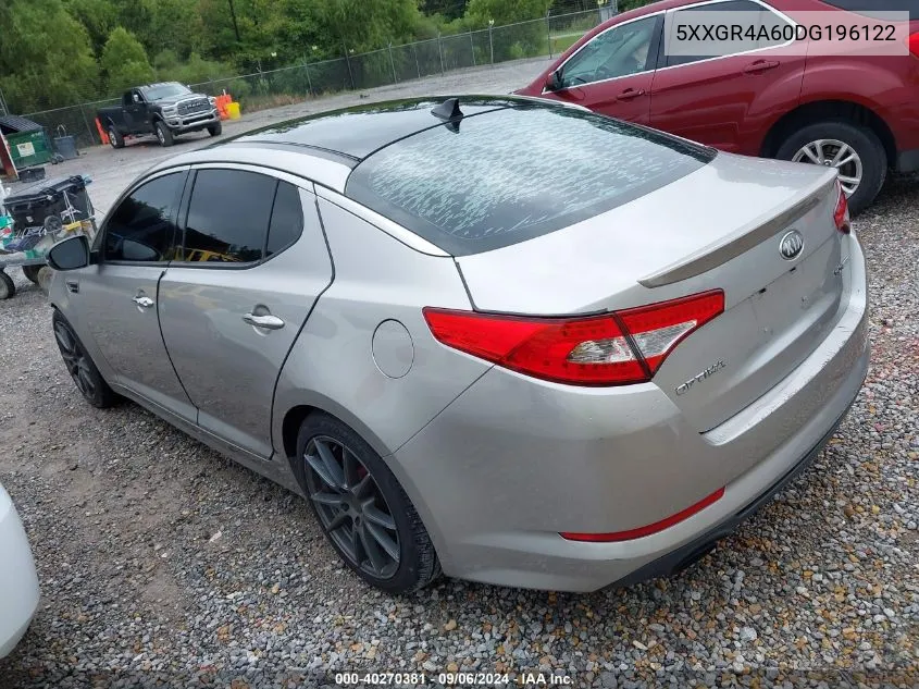 2013 Kia Optima Sx VIN: 5XXGR4A60DG196122 Lot: 40270381