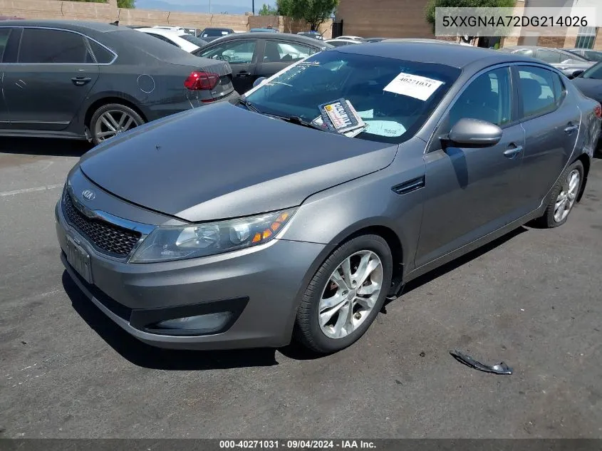 2013 Kia Optima Ex VIN: 5XXGN4A72DG214026 Lot: 40271031