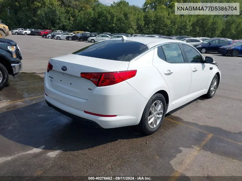 2013 Kia Optima Lx VIN: KNAGM4A77D5386704 Lot: 40276662