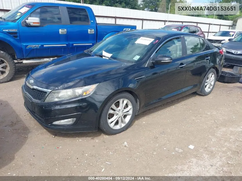 2013 Kia Optima Ex VIN: 5XXGN4A74DG153651 Lot: 40280454