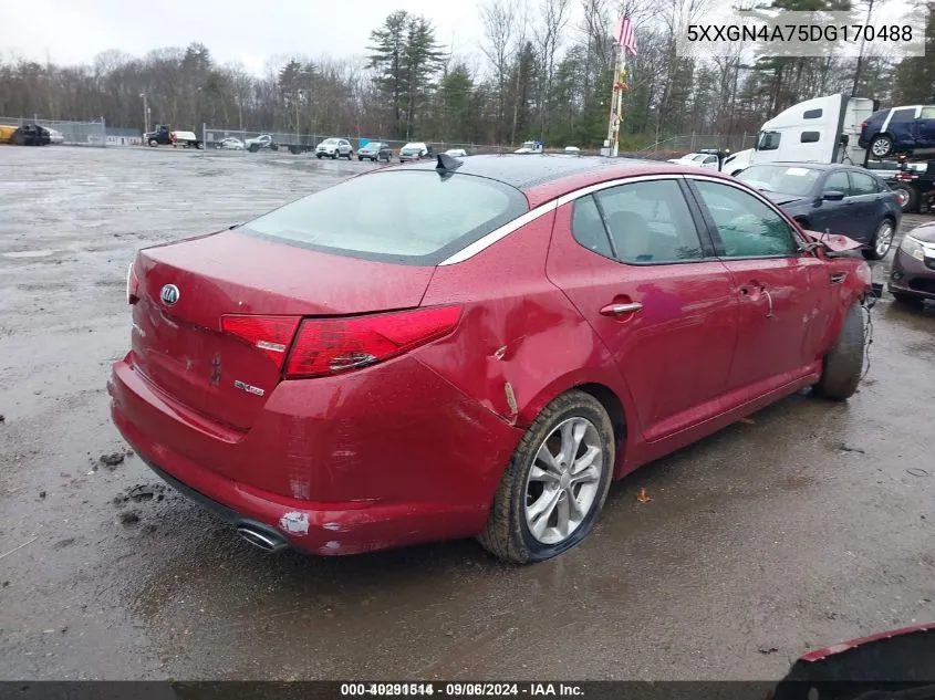 2013 Kia Optima Ex VIN: 5XXGN4A75DG170488 Lot: 40291514