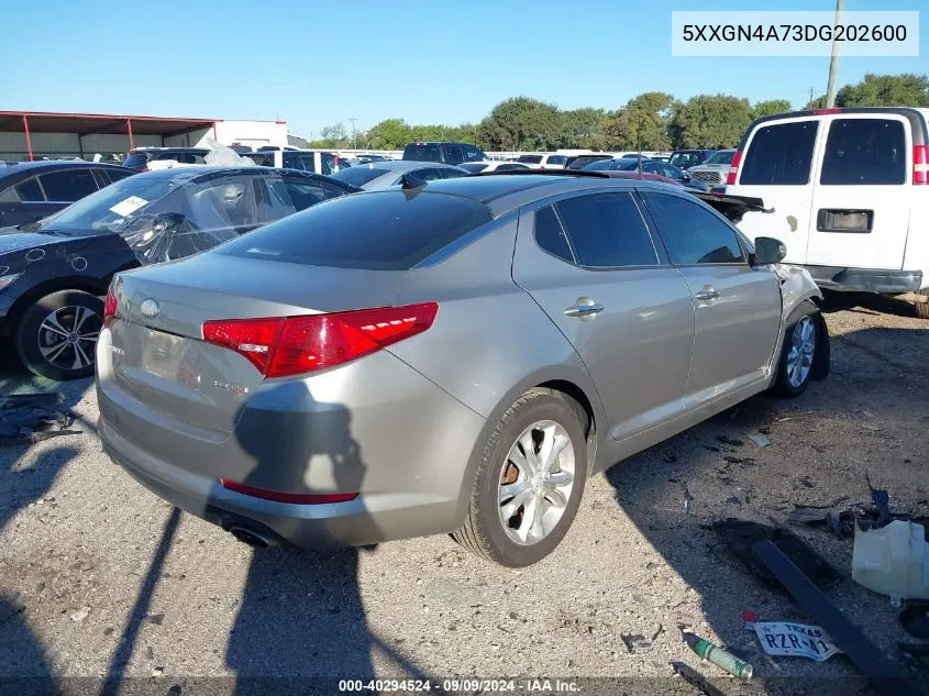 2013 Kia Optima Ex VIN: 5XXGN4A73DG202600 Lot: 40294524