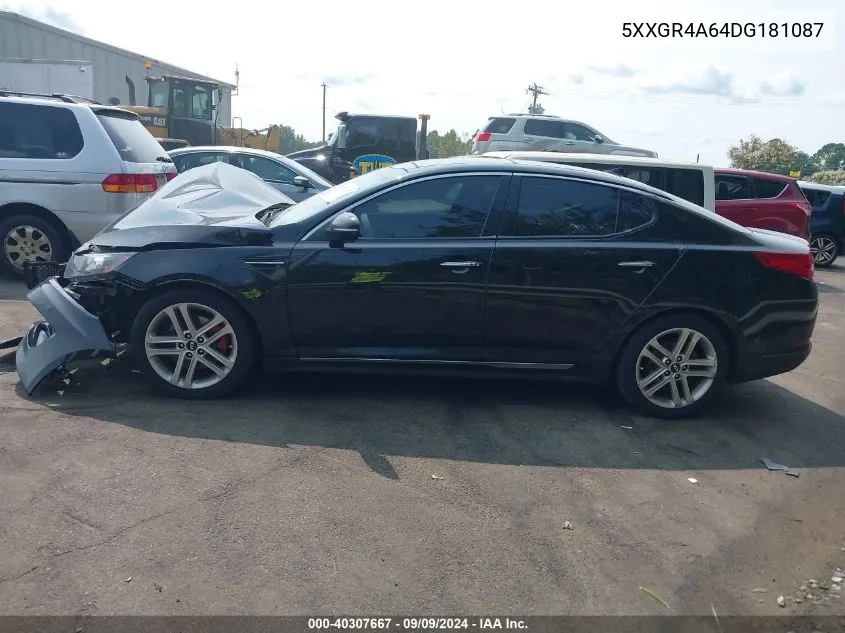 2013 Kia Optima Sx VIN: 5XXGR4A64DG181087 Lot: 40307667