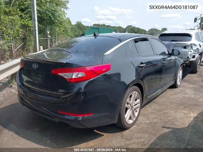 2013 Kia Optima Sx VIN: 5XXGR4A64DG181087 Lot: 40307667